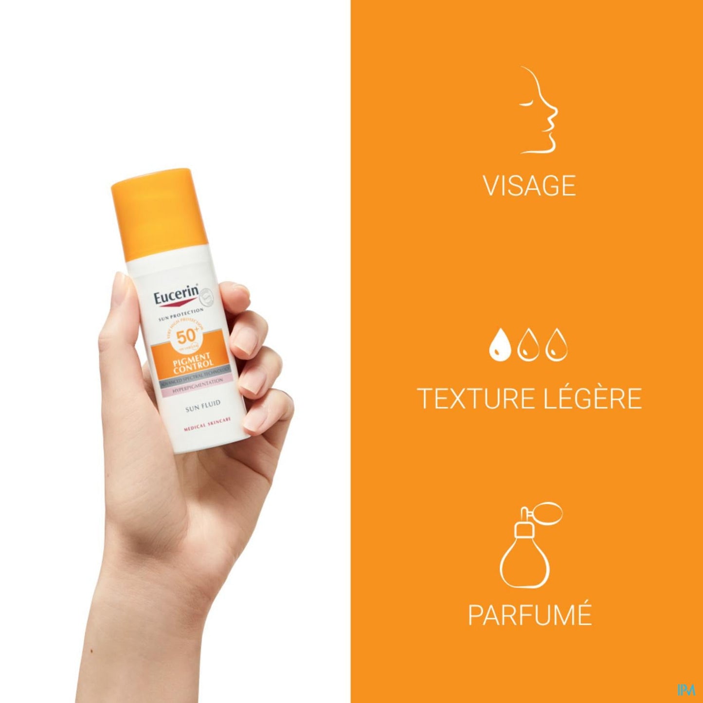 Eucerin Sun Pigment Control SPF 50+ Fluid - Voorkomt Pigmentvlekken, Snel Absorberend, Alle Huidtypes